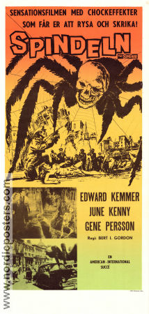 Spindeln 1958 poster Ed Kemmer June Kenney Eugene Persson Bert I Gordon Hitta mer: Roger Corman Insekter och spindlar