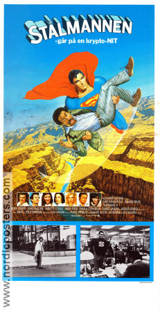 Stålmannen går på en Krypto-nit 1983 poster Christopher Reeve Richard Pryor Margot Kidder Richard Lester Hitta mer: Superman Från serier Hitta mer: DC Comics