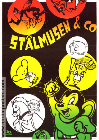 Stålmusen och Co 1955 poster Mighty Mouse Filmbolag: Terrytoons Animerat Från TV