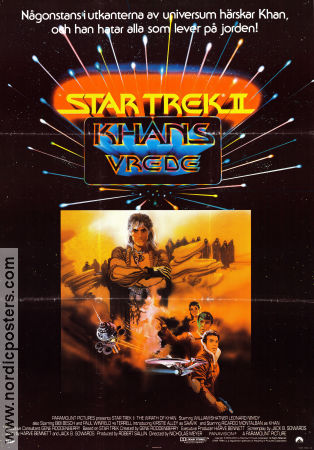 Star Trek 2 Khans vrede 1983 poster William Shatner Leonard Nimoy DeForest Kelley Nicholas Meyer Hitta mer: Star Trek