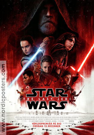 Star Wars: Episode VIII The Last Jedi 2017 poster Daisy Ridley John Boyega Mark Hamill Rian Johnson Hitta mer: Star Wars