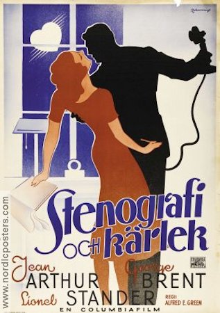 Stenografi och kärlek 1936 poster Jean Arthur George Brent