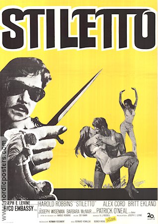 Stiletto 1969 poster Alex Cord Britt Ekland Harold Robbins Bernard L Kowalski Vapen