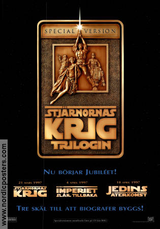 Stjärnornas krig trilogin 1996 poster George Lucas Hitta mer: Star Wars Hitta mer: Festival