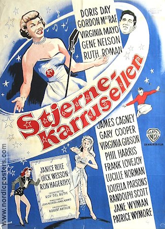 Stjernekarrusellen 1953 poster Doris Day