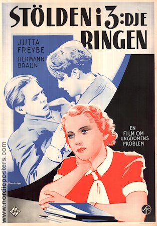 Stölden i 3:dje ringen 1938 poster Jutta Freybe Filmbolag: UFA Eric Rohman art Skola