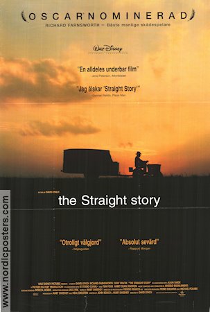 The Straight Story 1999 poster Richard Farnsworth Sissy Spacek Jane Galloway Heitz David Lynch