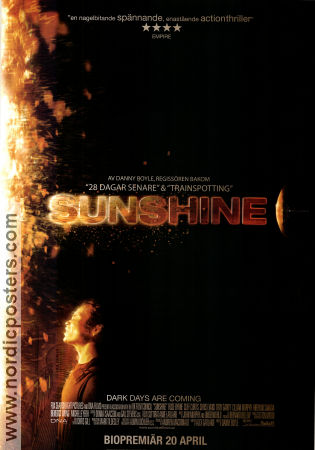 Sunshine 2007 poster Cillian Murphy Rose Byrne Chris Evans Danny Boyle