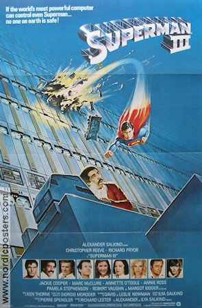 Superman 3 1983 poster Christopher Reeve Richard Pryor Hitta mer: Superman Från serier Hitta mer: DC Comics