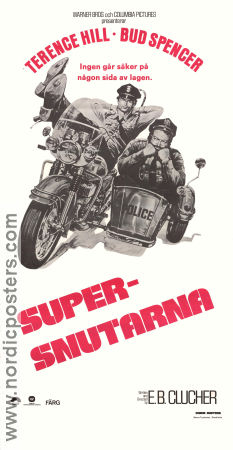 Supersnutarna 1977 poster Terence Hill Bud Spencer Enzo Barboni Motorcyklar Poliser