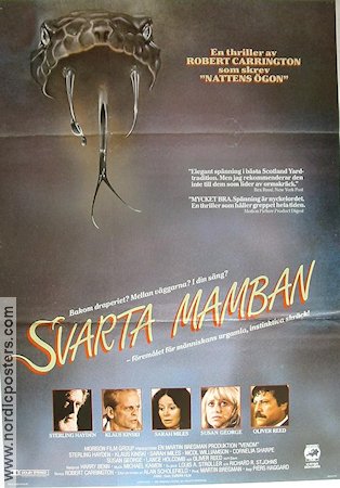 Svarta mamban 1981 poster Sterling Hayden Klaus Kinski Sarah Miles Piers Haggard Ormar