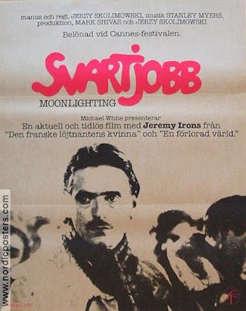 Svartjobb 1983 poster Jeremy Irons