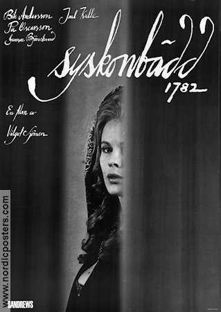 Syskonbädd 1782 1966 poster Bibi Andersson Jarl Kulle Per Oscarsson Vilgot Sjöman