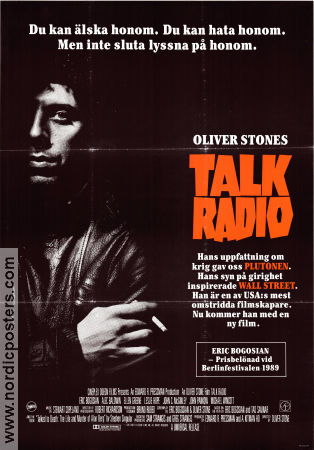 Talk Radio 1988 poster Eric Bogosian Eller Greene Alec Baldwin Oliver Stone