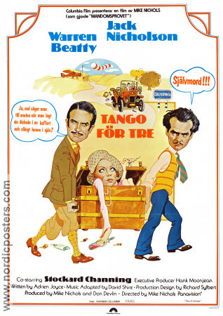 Tango för tre 1975 poster Warren Beatty Jack Nicholson Stockard Channing Mike Nichols