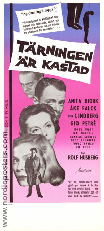 Tärningen är kastad 1960 poster Anita Björk Sven Lindberg Gio Petré Åke Falck
