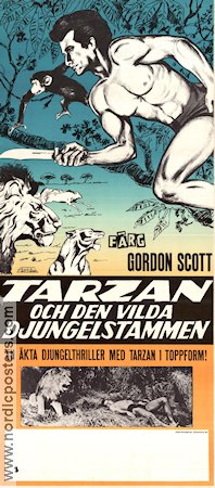 Tarzan och den vilda djungelstammen 1957 poster Gordon Scott Robert Beatty Yolande Donlan H Bruce Humberstone Hitta mer: Tarzan Hitta mer: Africa