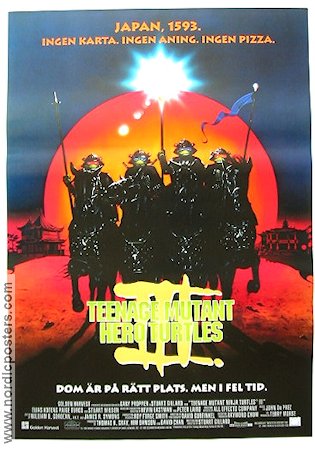 Teenage Mutant Hero Turtles 3 1993 poster Elias Koteas Hitta mer: Turtles Kampsport