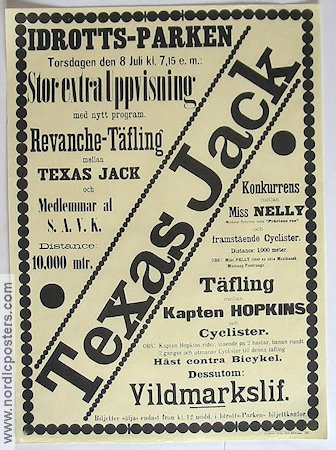 Texas Jack 1897 affisch Sport