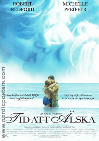 Tid att älska 1996 poster Robert Redford Michelle Pfeiffer Stockard Channing Jon Avnet Strand Romantik