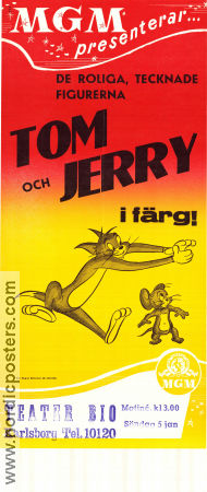 Tom och Jerry 1955 poster Mel Blanc Joseph Barbera Animerat Från TV