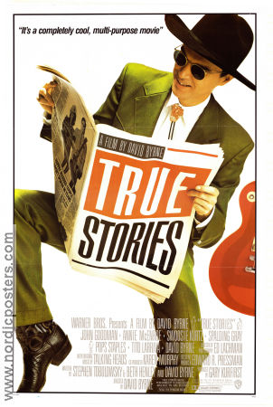 True Stories 1986 poster John Goodman Annie McEnroe David Byrne Rock och pop Tidningar Musikaler