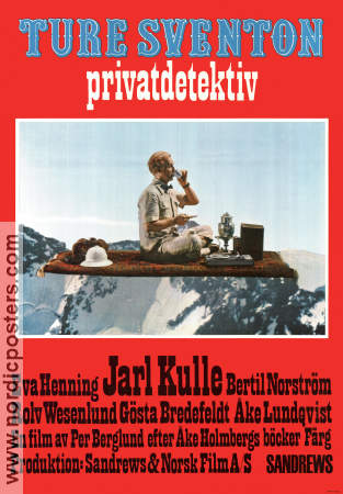 Ture Sventon privatdetektiv 1972 poster Jarl Kulle Eva Henning Rolv Wesenlund Pelle Berglund Text: Åke Holmberg Berg Poliser