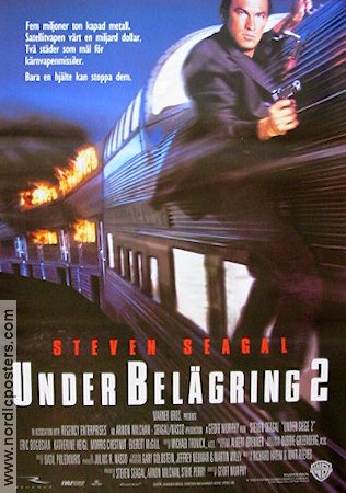 Under belägring 2 1995 poster Steven Seagal Eric Bogosian Everett McGill Geoff Murphy Tåg