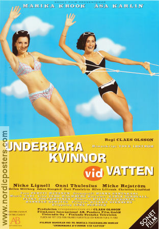 Underbara kvinnor vid vatten 1998 poster Marika Krook Åsa Karlin Nicke Lignell Claes Olsson Sport
