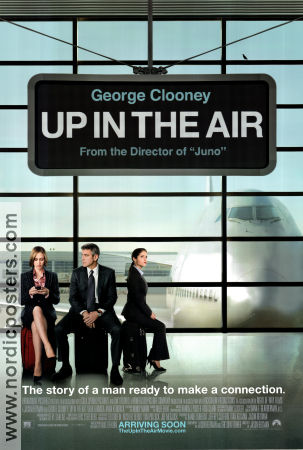 Up In the Air 2009 poster George Clooney Vera Farmiga Anna Kendrick Jason Reitman Flyg