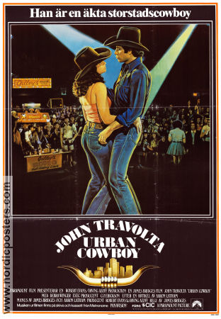 Urban Cowboy 1980 poster John Travolta Debra Winger Scott Glenn James Bridges Dans