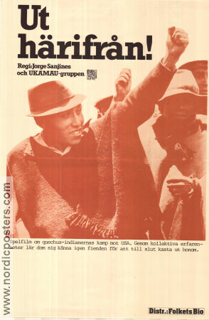 Ut härifrån 1981 poster J Cruz Jorge Sanjines Filmen från: Bolivia