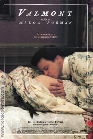 Valmont 1989 poster Colin Firth Annette Bening Meg Tilly Milos Forman