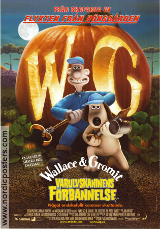 Varulvskaninens förbannelse 2005 poster Peter Sallis Wallace and Gromit Nick Park Animerat Från TV