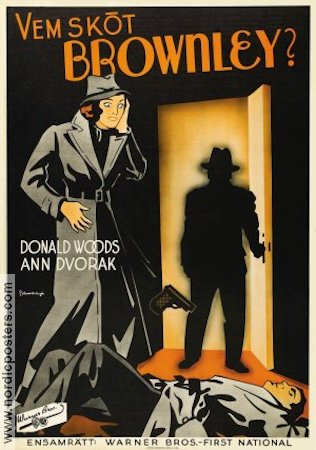Vem sköt Brownley 1937 poster Donald Woods Ann Dvorak
