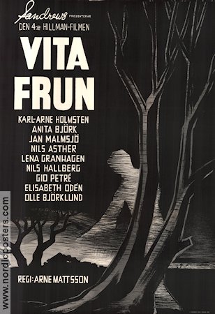 Vita frun 1961 poster Karl-Arne Holmsten Anita Björk Nils Asther Nils Hallberg Arne Mattsson Hitta mer: Hillman