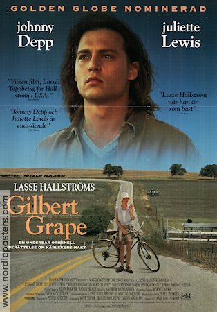 What´s Eating Gilbert Grape 1993 poster Johnny Depp Leonardo DiCaprio Juliette Lewis Lasse Hallström Cyklar