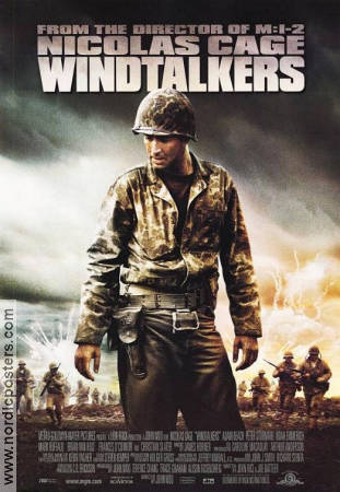 Windtalkers 2002 poster Nicolas Cage Adam Beach Peter Stormare John Woo Krig