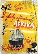 2 glada sjömän i Afrika 1942 poster Bob Hope Bing Crosby Dorothy Lamour