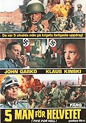 5 män för helvetet 1969 poster Klaus Kinski John Garko Margaret Lee Gianfranco Parolini Hitta mer: Nazi Krig