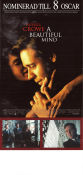 A Beautiful Mind 2001 poster Russell Crowe Jennifer Connelly Ed Harris Ron Howard