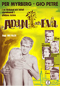 Adam och Eva 1963 poster Per Myrberg Gio Petré Margaretha Krook Stig Grybe Åke Grönberg Per Oscarsson Olof Thunberg Åke Falck