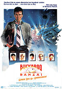 The Adventures of Buckaroo Banzai 1984 poster Peter Weller John Lithgow Ellen barkin WD Richter Rymdskepp