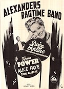 Alexander's Ragtime Band (1938) Poster 70x100cm Tyrone Power/Alice Faye/Irving Berlin