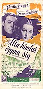 Alla himlar �ppna sig (1944) Poster 30x70cm Joan Fontaine/Charles Boyer/Alexis Smith