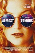 Almost Famous 2000 poster Kate Hudson Billy Crudup Cameron Crowe Rock och pop Glasögon