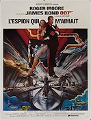 �lskade spion (1977) Poster France Roger Moore/Barbara Bach