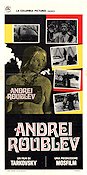 Andrei Rublyov 1966 poster Anatoliy Solonitsyn Andrei Tarkovsky Ryssland Religion