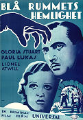 Blå rummets hemlighet 1933 poster Gloria Stuart Paul Lukas