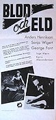 Blod och eld (1945) Poster 30x70cm Anders Henrikson/Sonja Wigert